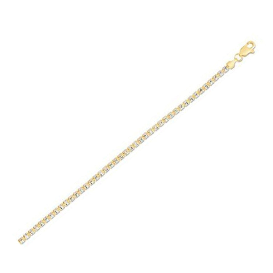 Ice Barrel Chain in 14k Yellow Gold (2.70 mm) - Necklaces - Custom Crafting Alliance, LLC
