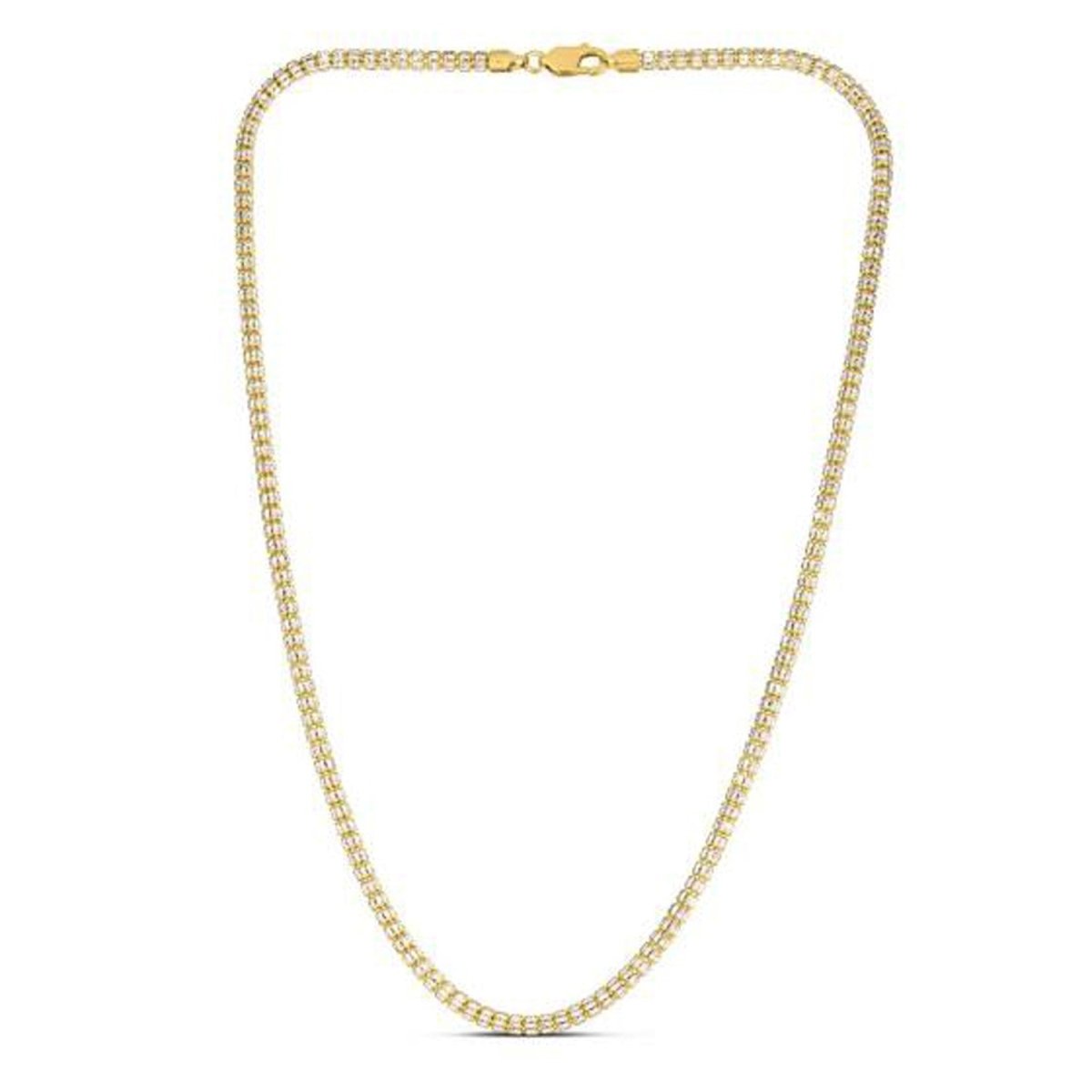 Ice Barrel Chain in 14k Yellow Gold (3.23 mm) - Necklaces - Custom Crafting Alliance, LLC