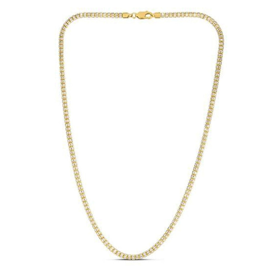 Ice Barrel Chain in 14k Yellow Gold (3.23 mm) - Necklaces - Custom Crafting Alliance, LLC