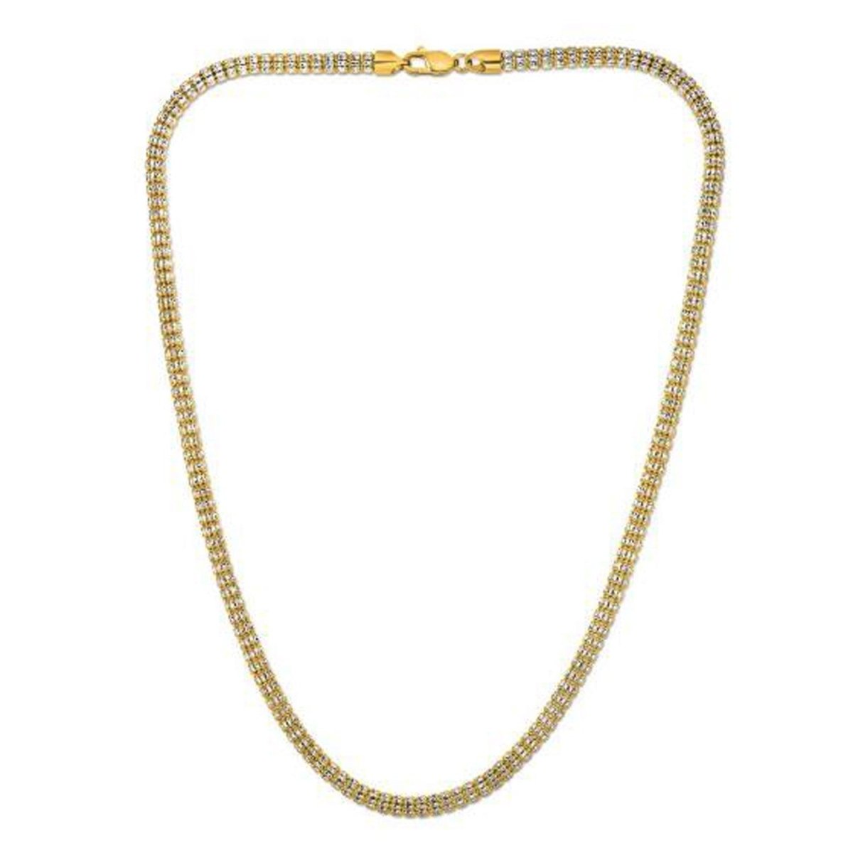 Ice Barrel Chain in 14k Yellow Gold (4.25 mm) - Necklaces - Custom Crafting Alliance, LLC
