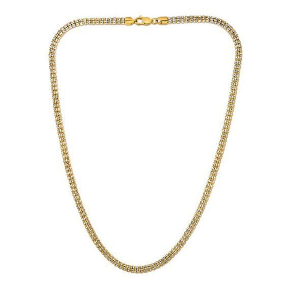 Ice Barrel Chain in 14k Yellow Gold (4.25 mm) - Necklaces - Custom Crafting Alliance, LLC