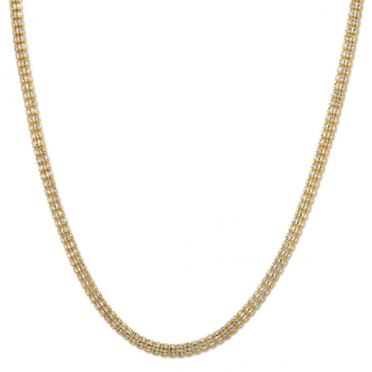 Ice Barrel Chain in 14k Yellow Gold (4.25 mm) - Necklaces - Custom Crafting Alliance, LLC