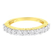 IGI Certified 1.0 Cttw Diamond 10K Yellow Gold Prong Set Fluted Band Style Wedding Ring (J-K Color, I1-I2 Clarity) - Size 7 - Rings - Custom Crafting Alliance, LLC