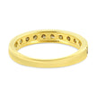 IGI Certified 1/2 Cttw Diamond 10K Yellow Gold Prong Set Beaded Milgrain Band Style Ring (J-K Color, I2-I3 Clarity) - Size 7 - Rings - Custom Crafting Alliance, LLC