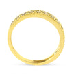 IGI Certified 1/2 Cttw Diamond 10K Yellow Gold Prong Set Beaded Milgrain Band Style Ring (J-K Color, I2-I3 Clarity) - Size 7 - Rings - Custom Crafting Alliance, LLC
