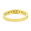 IGI Certified 1/2 Cttw Diamond 10K Yellow Gold Prong Set Beaded Milgrain Band Style Ring (J-K Color, I2-I3 Clarity) - Size 7 - Rings - Custom Crafting Alliance, LLC
