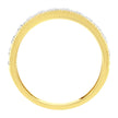 IGI Certified 1/2 Cttw Diamond 10K Yellow Gold Prong Set Beaded Milgrain Band Style Ring (J-K Color, I2-I3 Clarity) - Size 7 - Rings - Custom Crafting Alliance, LLC
