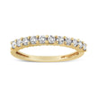 IGI Certified 1/2 Cttw Diamond 10K Yellow Gold Prong Set Fluted Band Style Wedding Ring (J-K Color, I1-I2 Clarity) - Size 7 - Rings - Custom Crafting Alliance, LLC