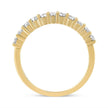 IGI Certified 1/2 Cttw Diamond 10K Yellow Gold Prong Set Fluted Band Style Wedding Ring (J-K Color, I1-I2 Clarity) - Size 7 - Rings - Custom Crafting Alliance, LLC