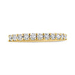 IGI Certified 1/2 Cttw Diamond 10K Yellow Gold Prong Set Fluted Band Style Wedding Ring (J-K Color, I1-I2 Clarity) - Size 7 - Rings - Custom Crafting Alliance, LLC