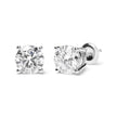 IGI Certified 14K White Gold 5.00 Cttw Round Brilliant-Cut Lab Grown Diamond Classic 4-Prong Stud Earrings with Screw Backs (F-G Color, SI1 Clarity) - Earrings - Custom Crafting Alliance, LLC