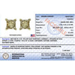IGI Certified 3/8 Cttw Princess-Cut Square Diamond 4-Prong Solitaire Stud Earrings in 14K Yellow Gold (K-L Color, I1-I2 Clarity) - Earrings - Custom Crafting Alliance, LLC