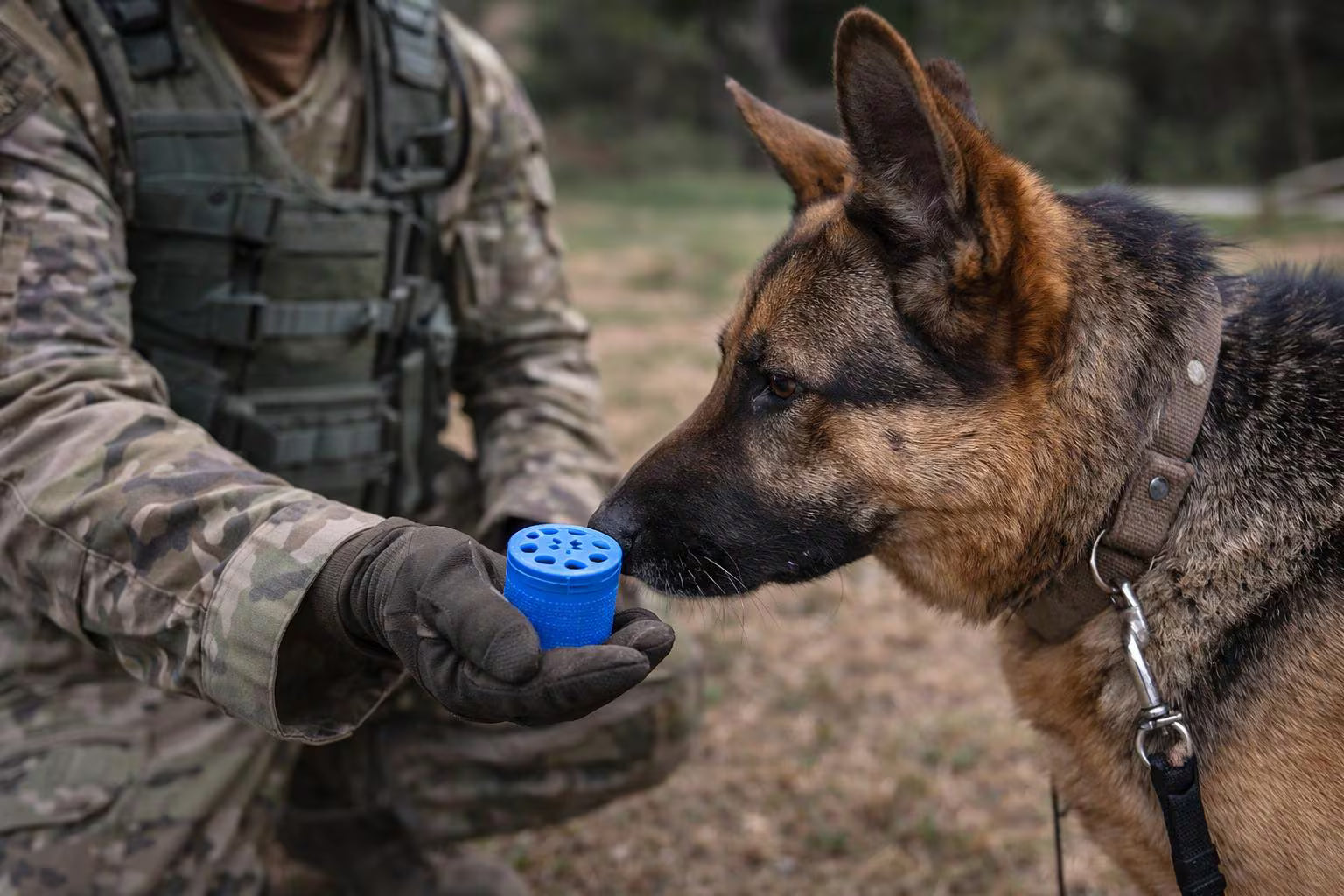 Dog Nose Work Pod, Ventilated K9 Detection Training Aid, 2 Inch Round x 1.5 Inch Tall