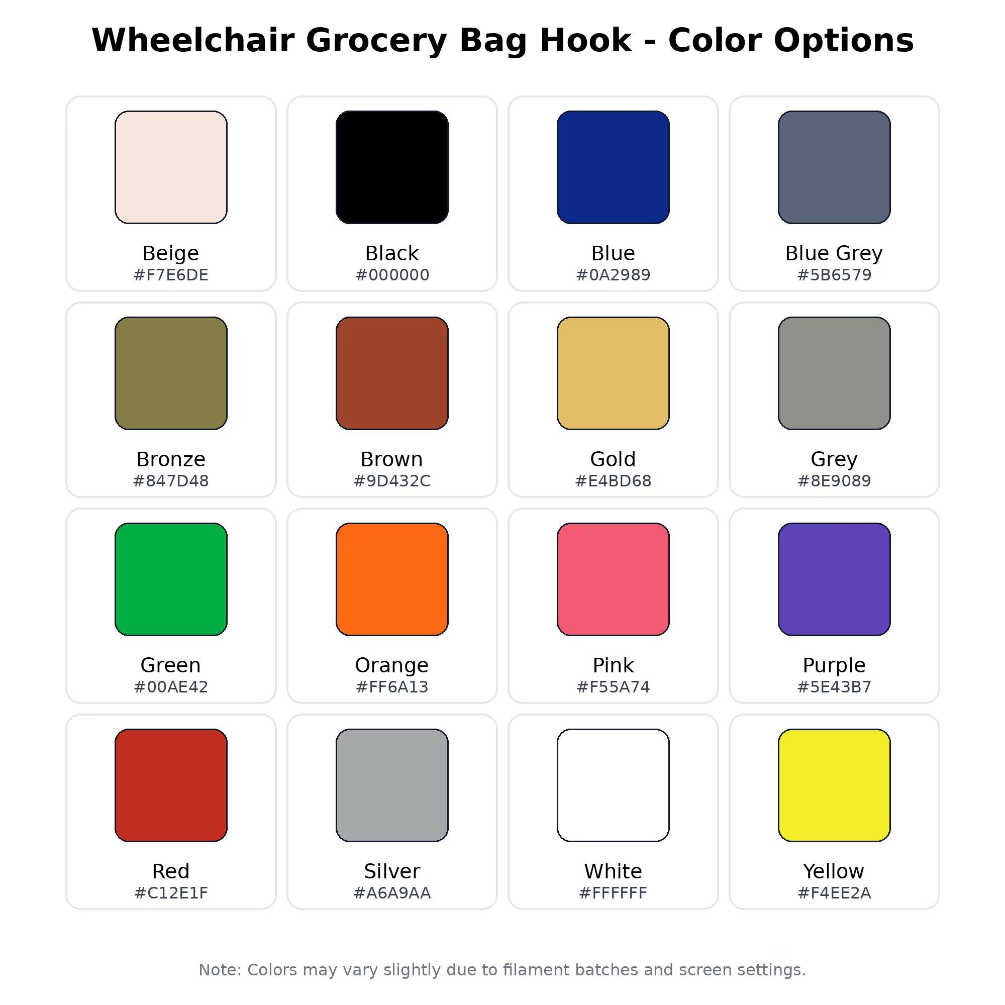 Wheelchair Grocery Bag Hook – Hands-Free Carrying Aid for Wheelchairs