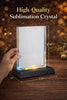 Personalized Crystal Photo Block with LED Base, Custom 4x6 Illuminated Keepsake