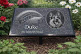Black Granite Engraved Plaque – Custom Memorial, Recognition & Property Marker with Stand