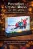 Personalized Crystal Photo Block with LED Base, Custom 4x6 Illuminated Keepsake