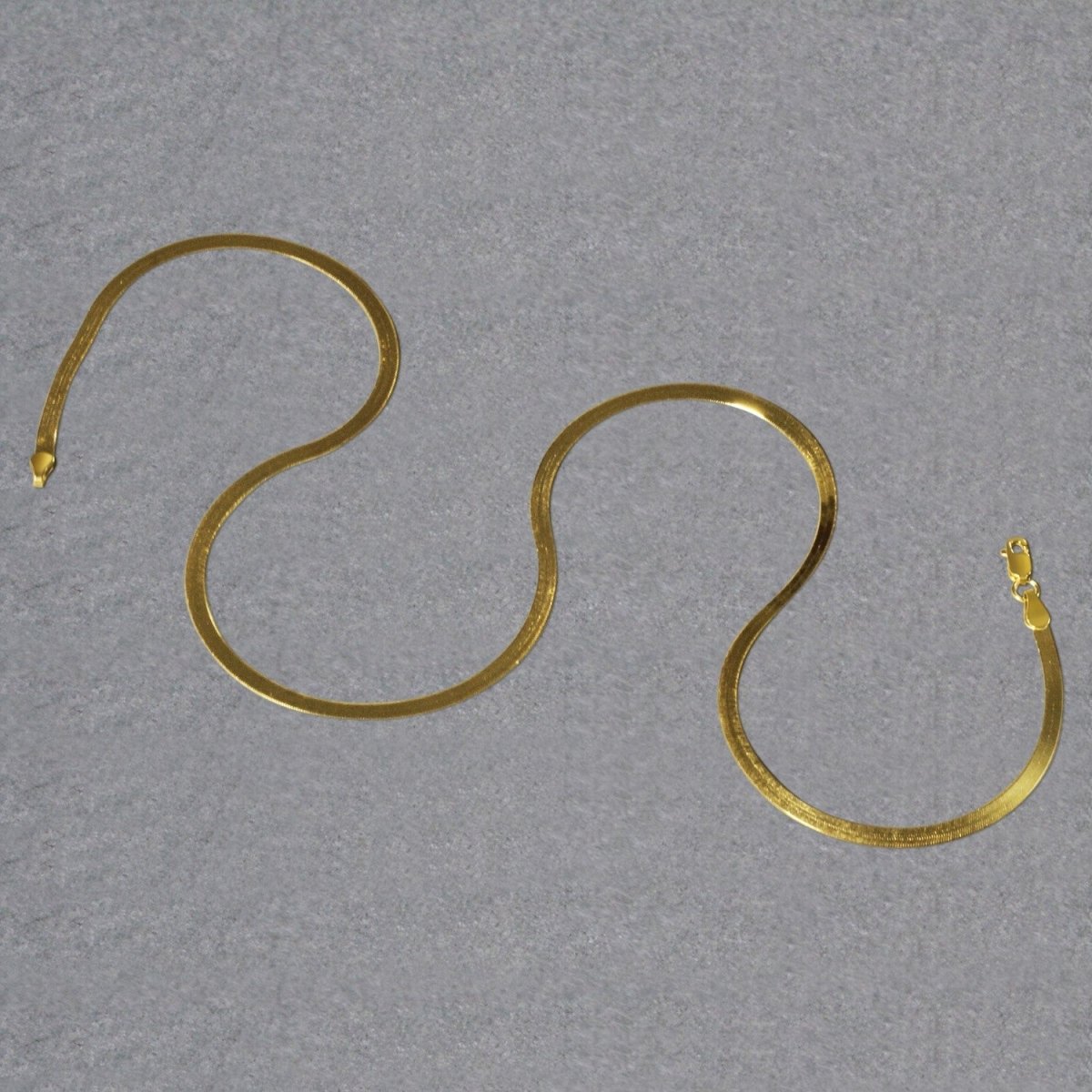 Imperial Herringbone Chain in 10k Yellow Gold (2.80 mm) - Necklaces - Custom Crafting Alliance, LLC