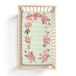 Jersey Knit Polyester Bedding Set in Pinstripes and Peonies - Gift Set - Custom Crafting Alliance, LLC