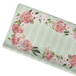 Jersey Knit Polyester Bedding Set in Pinstripes and Peonies - Gift Set - Custom Crafting Alliance, LLC