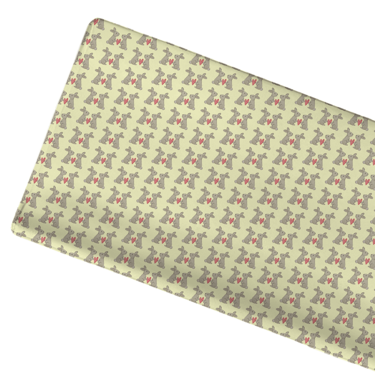 Jersey Knit Polyester Changing Pad Cover in Some Bunny Loves Me - Changing Pad Cover - Custom Crafting Alliance, LLC