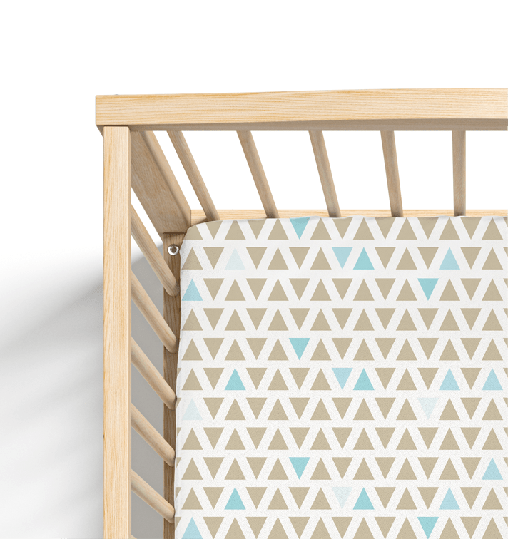 Jersey Knit Polyester Crib Sheet in Every Which Way - Crib Sheet - Custom Crafting Alliance, LLC