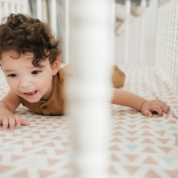 Jersey Knit Polyester Crib Sheet in Every Which Way - Crib Sheet - Custom Crafting Alliance, LLC