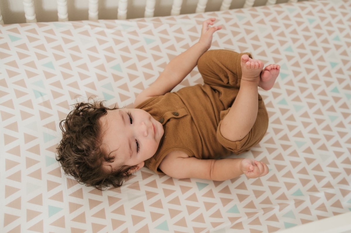 Jersey Knit Polyester Crib Sheet in Every Which Way - Crib Sheet - Custom Crafting Alliance, LLC