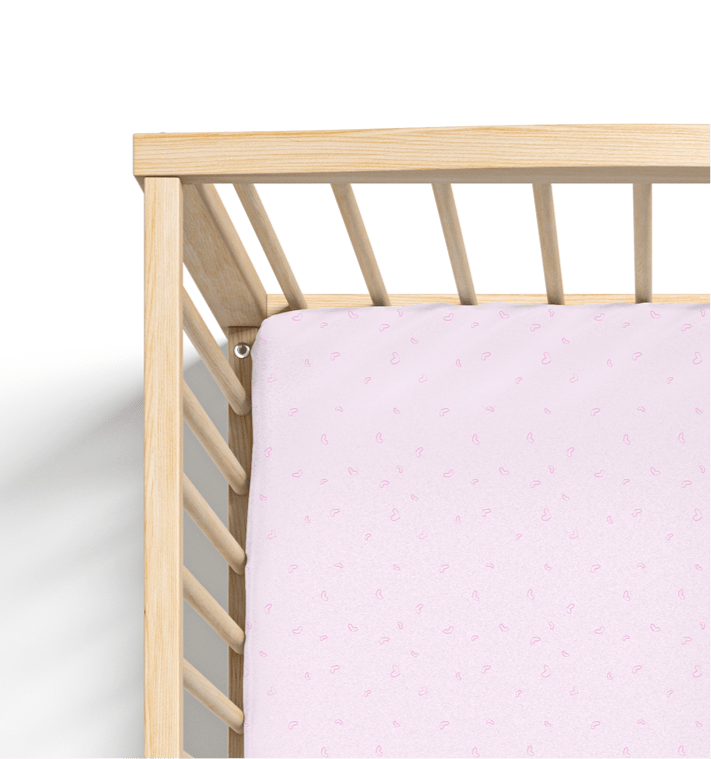 Jersey Knit Polyester Crib Sheet in Love Me True - Crib Sheet - Custom Crafting Alliance, LLC