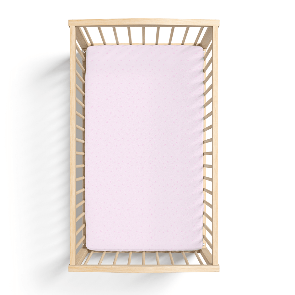 Jersey Knit Polyester Crib Sheet in Love Me True - Crib Sheet - Custom Crafting Alliance, LLC