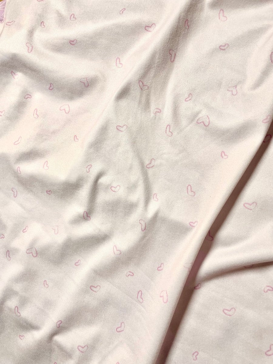 Jersey Knit Polyester Crib Sheet in Love Me True - Crib Sheet - Custom Crafting Alliance, LLC