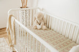 Jersey Knit Polyester Crib Sheet in Some Bunny Loves Me - Crib Sheet - Custom Crafting Alliance, LLC