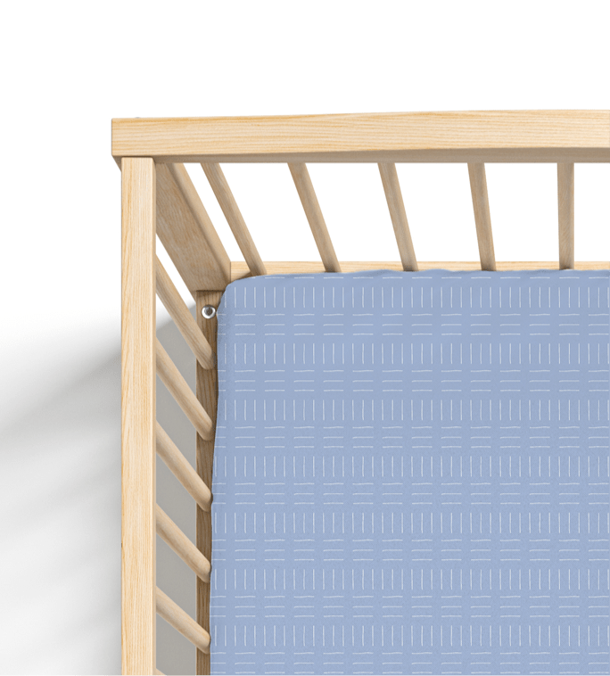 Jersey Knit Polyester Crib Sheet in Tally Cross - Crib Sheet - Custom Crafting Alliance, LLC