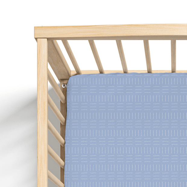Jersey Knit Polyester Crib Sheet in Tally Cross - Crib Sheet - Custom Crafting Alliance, LLC