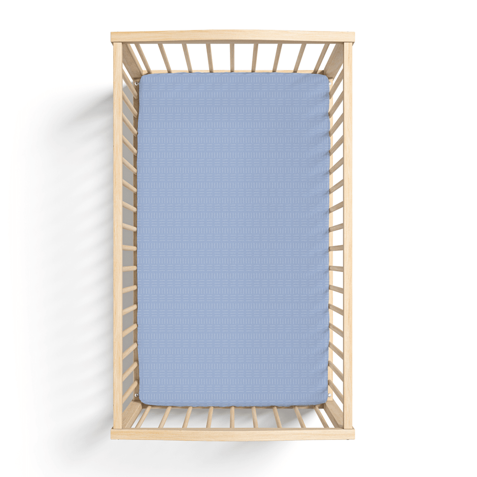 Jersey Knit Polyester Crib Sheet in Tally Cross - Crib Sheet - Custom Crafting Alliance, LLC