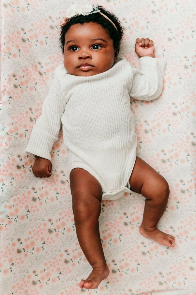 Jersey Knit Polyester Crib Sheet in Wildflower Meadow - Crib Sheet - Custom Crafting Alliance, LLC
