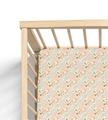 Jersey Knit Polyester Crib Sheet in Wildflower Meadow - Crib Sheet - Custom Crafting Alliance, LLC