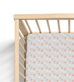 Jersey Knit Polyester Crib Sheet in Woodland Mushroom Meadow - Crib Sheet - Custom Crafting Alliance, LLC