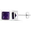 2.25 Carat Genuine Amethyst .925 Sterling Silver Earrings