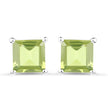 2.30 Carat Genuine Peridot .925 Sterling Silver Earrings