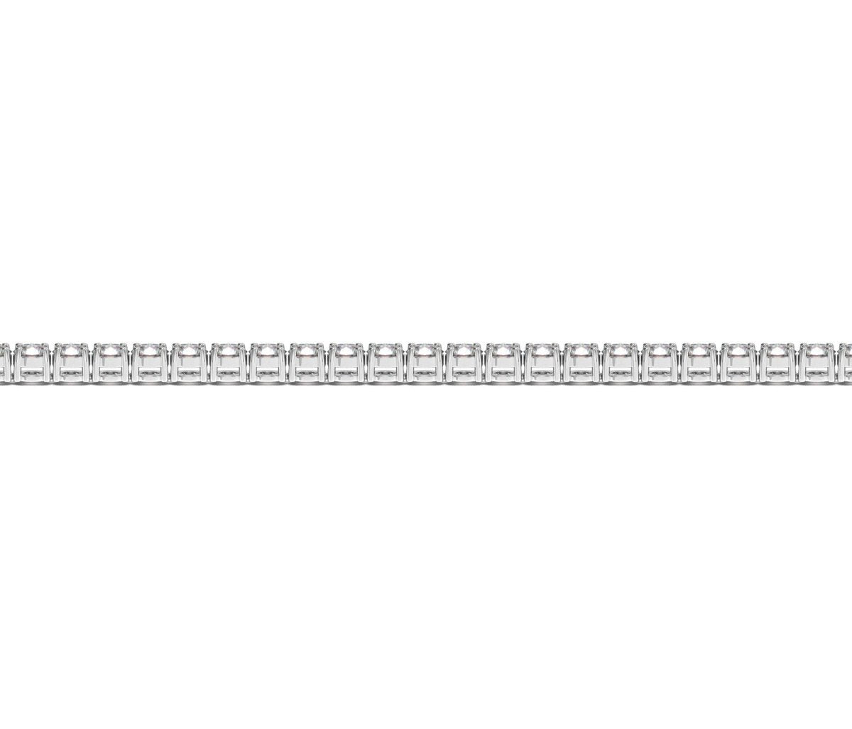Lab Grown Round Diamond Tennis Bracelet in 14k White Gold (3 cctw F/G VS2/SI1) - Bracelets - Custom Crafting Alliance, LLC