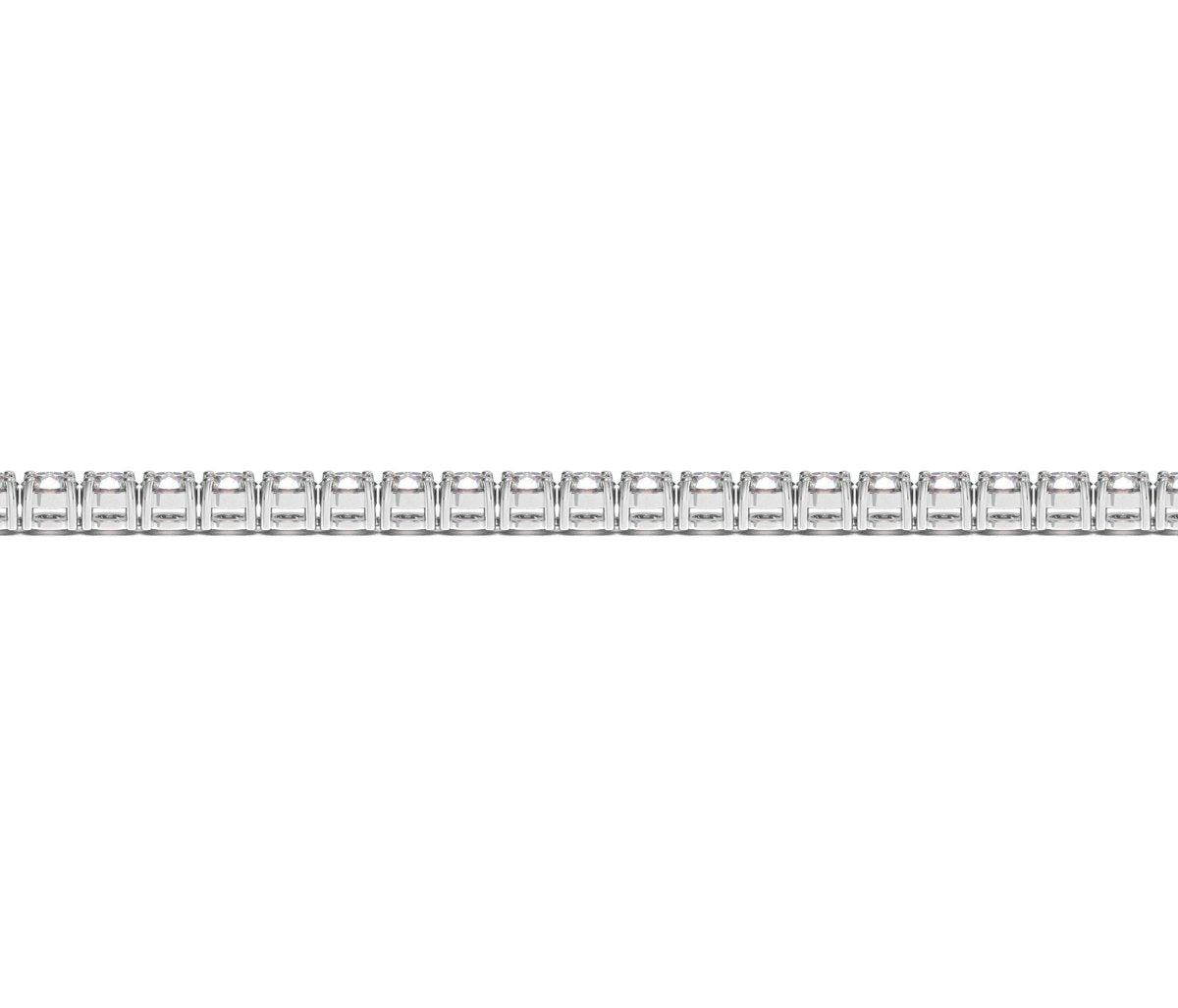 Lab Grown Round Diamond Tennis Bracelet in 14k White Gold (4 cctw F/G VS2/SI1) - Bracelets - Custom Crafting Alliance, LLC