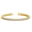 Lab Grown Round Diamond Tennis Bracelet in 14k Yellow Gold (10 cctw F/G VS2/SI1) - Bracelets - Custom Crafting Alliance, LLC