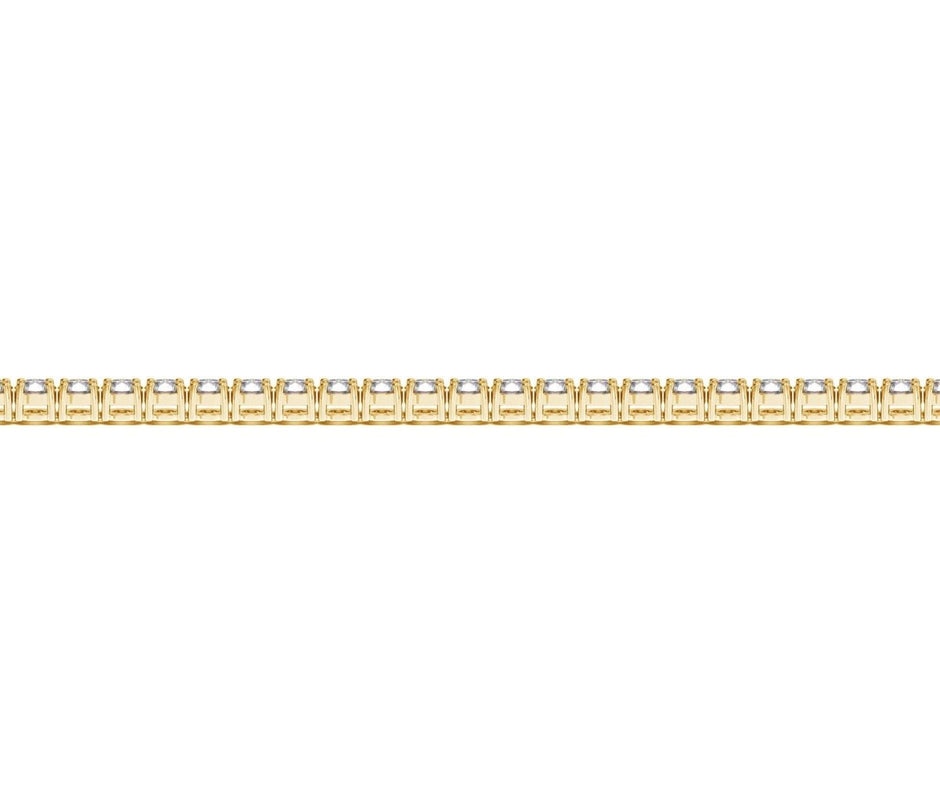 Lab Grown Round Diamond Tennis Bracelet in 14k Yellow Gold (3 cctw F/G VS2/SI1) - Bracelets - Custom Crafting Alliance, LLC