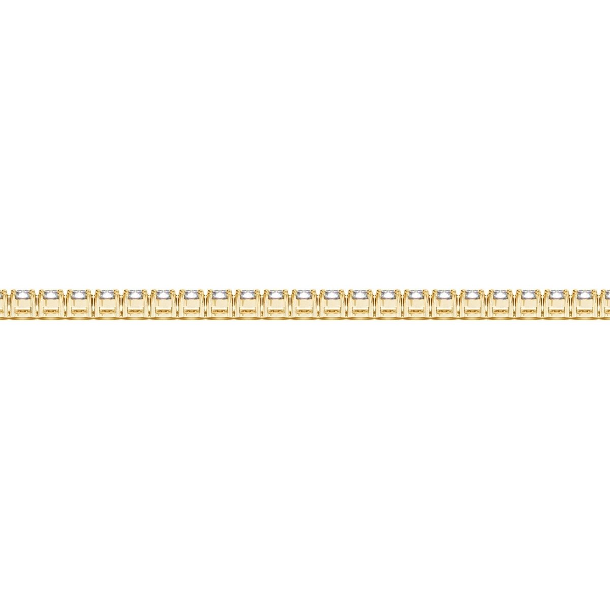 Lab Grown Round Diamond Tennis Bracelet in 14k Yellow Gold (3 cctw F/G VS2/SI1) - Bracelets - Custom Crafting Alliance, LLC