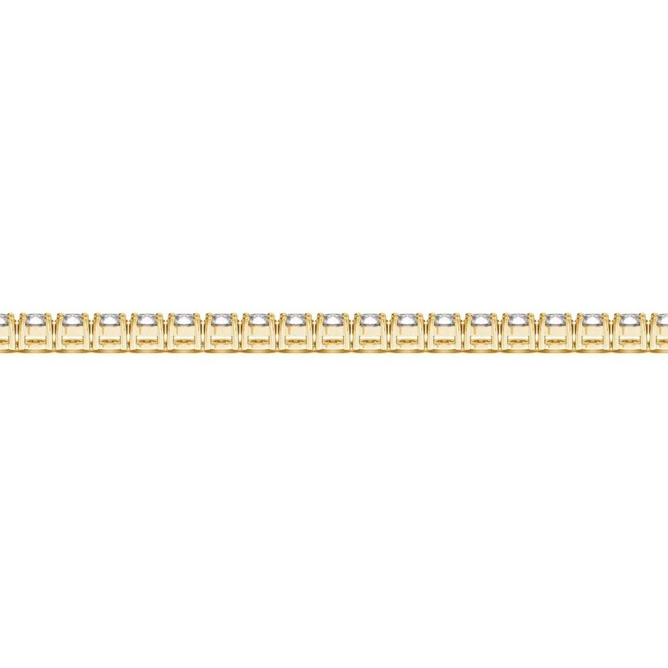 Lab Grown Round Diamond Tennis Bracelet in 14k Yellow Gold (5 cctw F/G VS2/SI1) - Bracelets - Custom Crafting Alliance, LLC