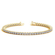Lab Grown Round Diamond Tennis Bracelet in 14k Yellow Gold (5 cctw F/G VS2/SI1) - Bracelets - Custom Crafting Alliance, LLC