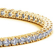 Lab Grown Round Diamond Tennis Bracelet in 14k Yellow Gold (7 cctw F/G VS2/SI1) - Bracelets - Custom Crafting Alliance, LLC