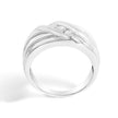 Men's .925 Sterling Silver 1/2 Cttw Diamond Channel Set 3-Stone Band Ring - Ring Size 10 - Rings - Custom Crafting Alliance, LLC
