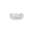 Men's .925 Sterling Silver 1/3 Cttw Diamond Channel Set 3 Stone Ring Band (I-J Color, I3 Clarity) - Ring Size 10 - Rings - Custom Crafting Alliance, LLC